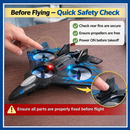Fighter Jet Pro™ - High-Speed RC Fighter Jet Airplane- 360° Stunt Thunderjet with Remote Control