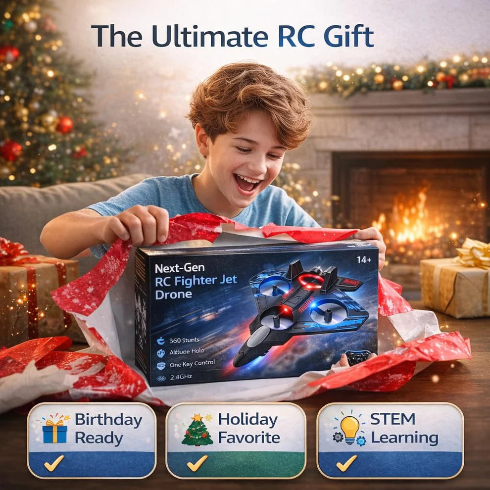 Fighter Jet Pro™ - High-Speed RC Fighter Jet Airplane- 360° Stunt Thunderjet with Remote Control